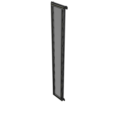 A4-2400-0300-0150-HYPZK SINGLE PANEL-NO LEGS WITH HINGES 2400MM X 300MM  1/4" POLYCARBONATE, AS A KIT