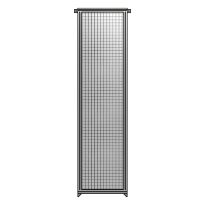 SINGLE PANEL-NO LEGS WITH TIE PLATES AND ANGLE 2400MM X 600MM  1&quot; MESH, FULLY ASSEMBLED