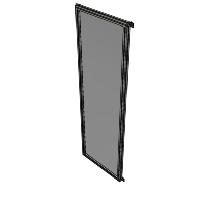 A4-2400-0750-0150-HYPZA SINGLE PANEL-NO LEGS WITH HINGES 2400MM X 750MM  1/4" POLYCARBONATE, ASSEMBLED