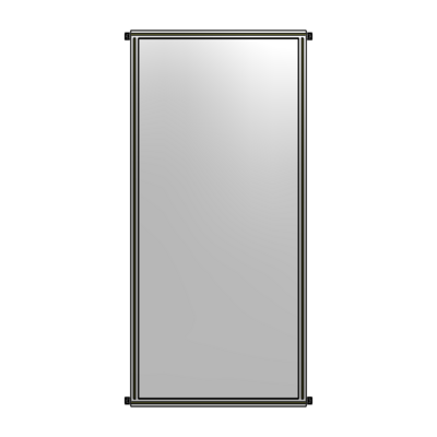 SINGLE PANEL-NO LEGS WITH HINGES 2400MM X 1050MM  1/4&quot; POLYCARBONATE, AS A KIT