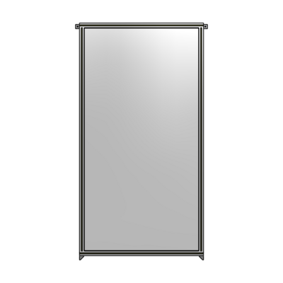 SINGLE PANEL-NO LEGS WITH TIE PLATES AND ANGLE 2400MM X 1200MM  1/4&quot; POLYCARBONATE, AS A KIT