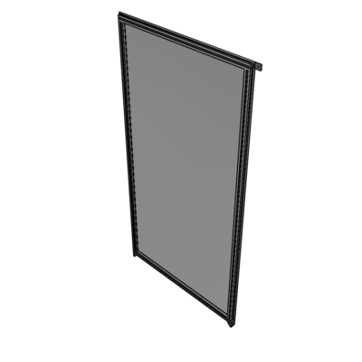 A4-2400-1200-0150-TYPZK SINGLE PANEL-NO LEGS WITH TIE PLATES AND ANGLE 2400MM X 1200MM  1/4" POLYCARBONATE, AS A KIT