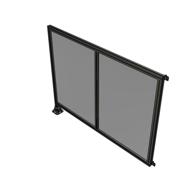 B1-1400-1800-0150-HYPFK DOUBLE PANEL-LEG ON LEFT, HINGE ON RIGHT 1400MM X 1800MM 1/4" POLYCARBONATE, AS A KIT