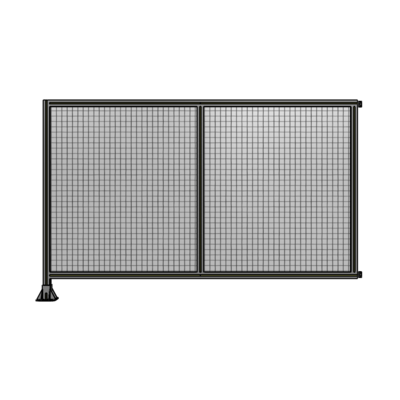 DOUBLE PANEL-LEG ON LEFT, HINGE ON RIGHT 1400MM X 2200MM  1&quot; MESH, FULLY ASSEMBLED