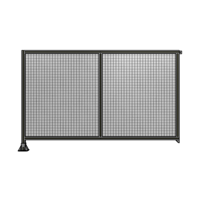 DOUBLE PANEL-LEG ON LEFT, TIE PLATE AND ANGLE ON RIGHT 1400MM X 2200MM  1&quot; MESH, FULLY ASSEMBLED