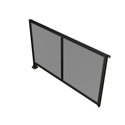B1-1400-2200-0150-TYPFA DOUBLE PANEL-LEG ON LEFT, TIE PLATE AND ANGLE ON RIGHT 1400MM X 2200MM 1/4" POLYCARBONATE, AS A KIT