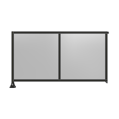 B1-1400-2400-0150-TYPFA DOUBLE PANEL-LEG ON LEFT, TIE PLATE AND ANGLE ON RIGHT 1400MM X 2400MM 1/4" POLYCARBONATE, AS A KIT