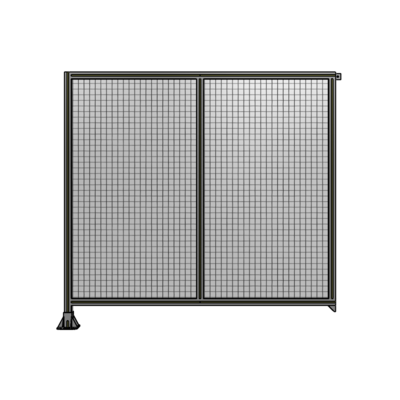DOUBLE PANEL-LEG ON LEFT, TIE PLATE AND ANGLE ON RIGHT 1700MM X 1800MM  1&quot; MESH, FULLY ASSEMBLED