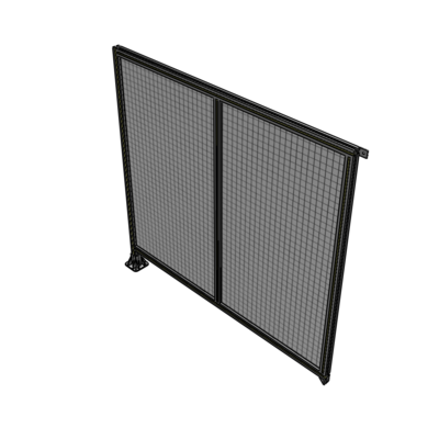 B1-1700-1800-0150-TYMFA DOUBLE PANEL-LEG ON LEFT, TIE PLATE AND ANGLE ON RIGHT 1700MM X 1800MM  1" MESH, FULLY ASSEMBLED