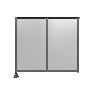 DOUBLE PANEL-LEG ON LEFT, TIE PLATE AND ANGLE ON RIGHT 1700MM X 1800MM  1/4&quot; POLYCARBONATE, AS A KIT