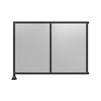 DOUBLE PANEL-LEG ON LEFT, HINGE ON RIGHT 1700MM X 2200MM  1/4&quot; POLYCARB, ASSEMBLED