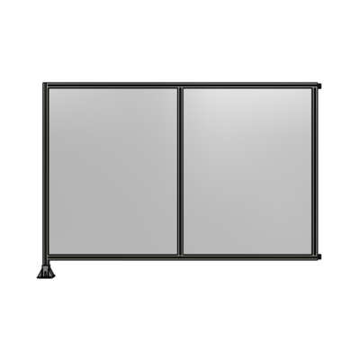 DOUBLE PANEL-LEG ON LEFT, HINGE ON RIGHT 1700MM X 2400MM  1/4&quot; POLYCARB, ASSEMBLED