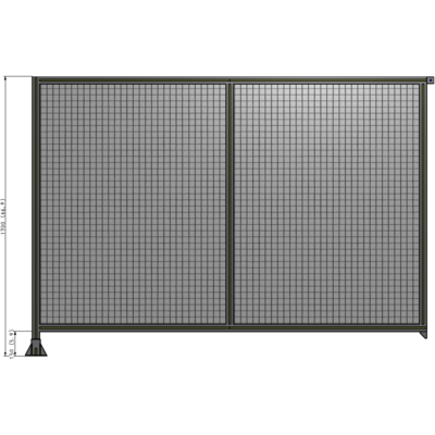B1-1700-2400-0150-TYMFA DOUBLE PANEL-LEG ON LEFT, TIE PLATE AND ANGLE ON RIGHT 1700MM X 2400MM  1" MESH, FULLY ASSEMBLED