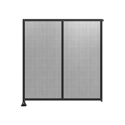 DOUBLE PANEL-LEG ON LEFT, TIE PLATE AND ANGLE ON RIGHT 2400MM X 2200MM  1" MESH, FULLY ASSEMBLED