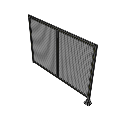 B2-1400-1800-0150-TYMFA DOUBLE PANEL-LEG ON RIGHT, TIE PLATE AND ANGLE ON LEFT 1400MM X 1800MM 1" MESH, FULLY ASSEMBLED