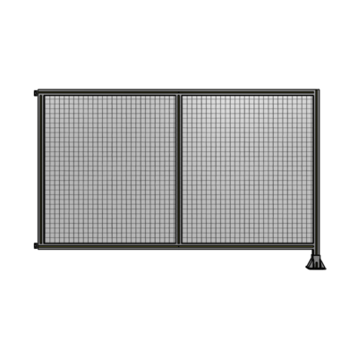 B2-1400-2200-0150-HYMFA DOUBLE PANEL-LEG ON RIGHT, HINGE ON LEFT 1400MM X 2200MM 1" MESH, FULLY ASSEMBLED
