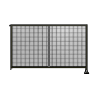 B2-1400-2200-0150-TYMFK DOUBLE PANEL-LEG ON RIGHT, TIE PLATE AND ANGLE ON LEFT 1400MM X 2200MM 1" MESH, FULLY ASSEMBLED