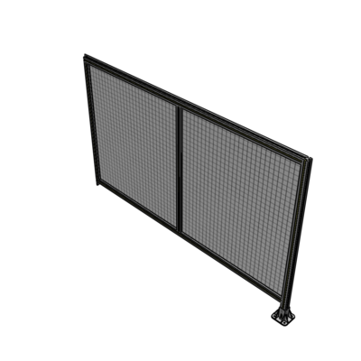 B2-1400-2200-0150-TYMFK DOUBLE PANEL-LEG ON RIGHT, TIE PLATE AND ANGLE ON LEFT 1400MM X 2200MM 1" MESH, FULLY ASSEMBLED