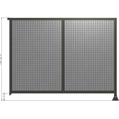 B2-1700-2200-0150-TYMFK DOUBLE PANEL-LEG ON RIGHT, TIE PLATE AND ANGLE ON LEFT 1700MM X 2200MM 1" MESH, AS A KIT