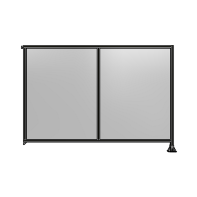 DOUBLE PANEL-LEG ON RIGHT, TIE PLATE AND ANGLE ON LEFT 1700MM X 2400MM  1/4&quot; POLYCARBONATE, AS A KIT
