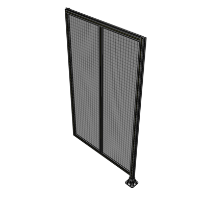 B2-2135-1200-0150-HYMFK DOUBLE PANEL-LEG ON RIGHT, HINGE ON LEFT 2135MM X 1200MM  1" MESH, FULLY ASSEMBLED