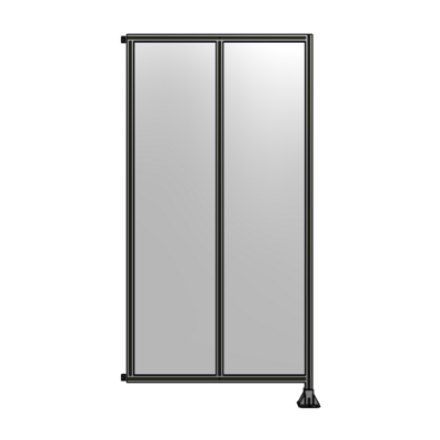 DOUBLE PANEL-LEG ON RIGHT, HINGE ON LEFT 2400MM X 1200MM  1/4&quot; POLYCARBONATE, AS A KIT