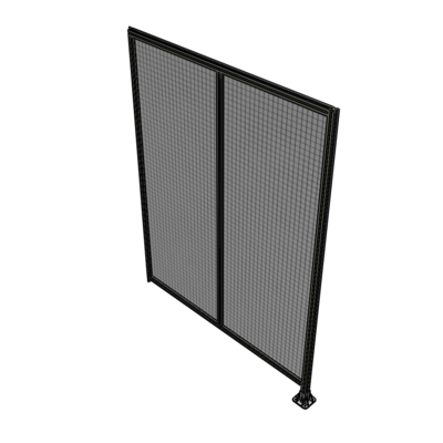 B2-2400-1800-0150-TYMFK DOUBLE PANEL-LEG ON RIGHT, TIE PLATE AND ANGLE ON LEFT 2400MM X 1800MM 1" MESH, FULLY ASSEMBLED