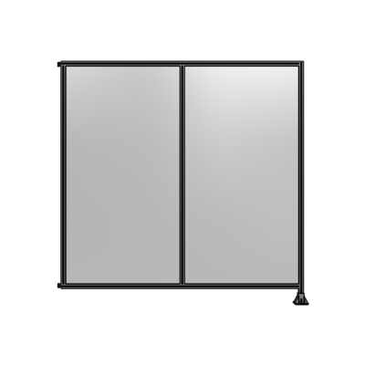 DOUBLE PANEL-LEG ON RIGHT, HINGE ON LEFT 2400MM X 2400MM  1/4&quot; POLYCARB, ASSEMBLED