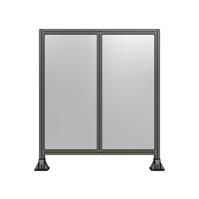 DOUBLE PANEL-LEG ON EACH SIDE 1400MM X 1200MM  1/4&quot; POLYCARBONATE, AS A KIT