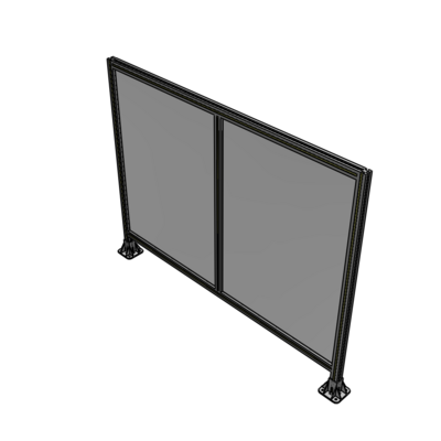 B3-1400-1800-0150-ZYPFK DOUBLE PANEL-LEG ON EACH SIDE 1400MM X 1800MM  1/4" POLYCARBONATE, AS A KIT