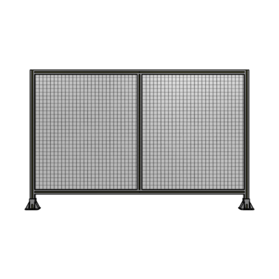 DOUBLE PANEL-LEG ON EACH SIDE  1400MM X 2200MM  1&quot; MESH, FULLY ASSEMBLED