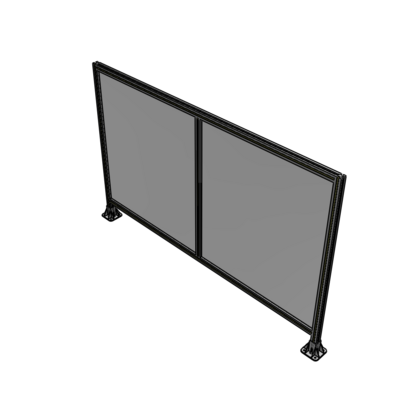 B3-1400-2200-0150-ZYPFK DOUBLE PANEL-LEG ON EACH SIDE 1400MM X 2200MM 1/4" POLYCARBONATE, AS A KIT