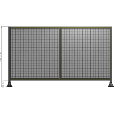 B3-1400-2400-0150-ZYMFK DOUBLE PANEL-LEG ON EACH SIDE 1400MM X 2400MM  1" MESH, AS A KIT