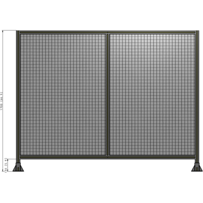 B3-1700-2200-0150-ZYMFA DOUBLE PANEL-LEG ON EACH SIDE  1700MM X 2200MM  1" MESH, AS A KIT
