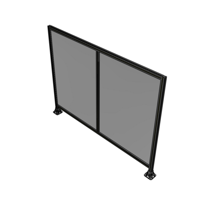 B3-1700-2200-0150-ZYPFA DOUBLE PANEL-LEG ON EACH SIDE 1700MM X 2200MM 1/4" POLYCARBONATE, AS A KIT