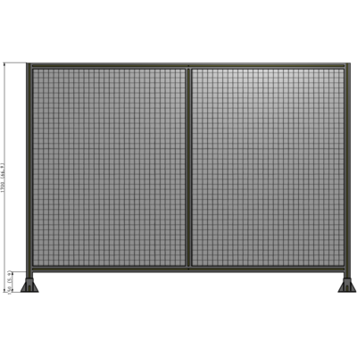 B3-1700-2400-0150-ZYMFA DOUBLE PANEL-LEG ON EACH SIDE  1700MM X 2400MM  1" MESH, AS A KIT
