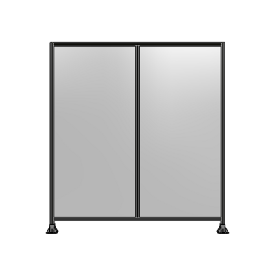 DOUBLE PANEL-LEG ON EACH SIDE  2400MM X 2200MM  1/4&quot; POLYCARBONATE, FULLY ASSEMBLED