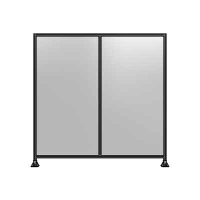 DOUBLE PANEL-LEG ON EACH SIDE  2400MM X 2400MM  1/4&quot; POLYCARBONATE, AS A KIT