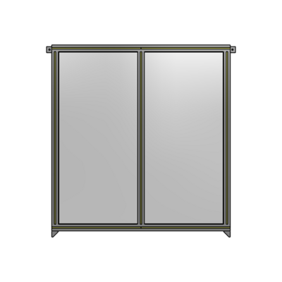 DOUBLE PANEL-NO LEGS, TIE PLATE AND ANGLE CONNECTORS 1400MM X 1200MM  1/4&quot; POLYCARBONATE, AS A KIT