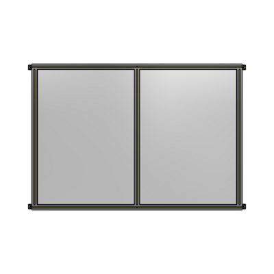 DOUBLE PANEL-NO LEGS, HINGE CONNECTORS 1400MM X 1800MM  1/4&quot; POLYCARBONATE, AS A KIT