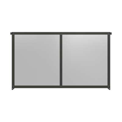 DOUBLE PANEL-NO LEGS, TIE PLATE AND ANGLE CONNECTORS 1400MM X 2200MM  1/4&quot; POLYCARBONATE, AS A KIT