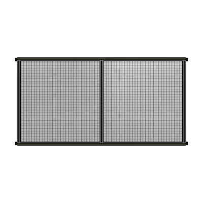 DOUBLE PANEL-NO LEGS, HINGE CONNECTORS 1400MM X 2400MM  1&quot; MESH, FULLY ASSEMBLED