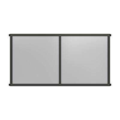 DOUBLE PANEL-NO LEGS, HINGE CONNECTORS 1400MM X 2400MM  1/4&quot; POLYCARBONATE, AS A KIT