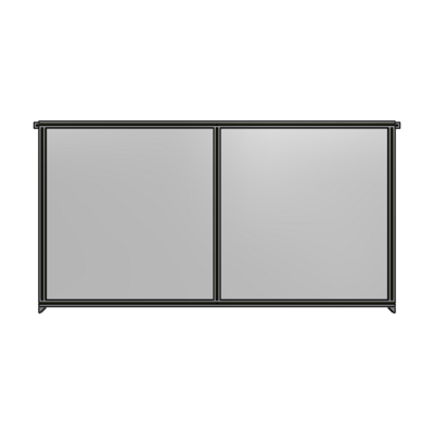 DOUBLE PANEL-NO LEGS, TIE PLATE AND ANGLE CONNECTORS 1400MM X 2400MM  1/4&quot; POLYCARBONATE, AS A KIT