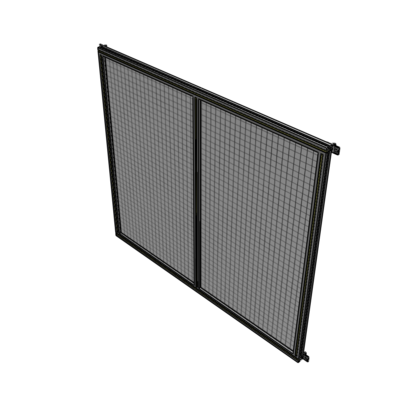 B4-1700-1800-0150-HYMZA DOUBLE PANEL-NO LEGS, HINGE CONNECTORS 1700MM X 1800MM  1" MESH, AS A KIT