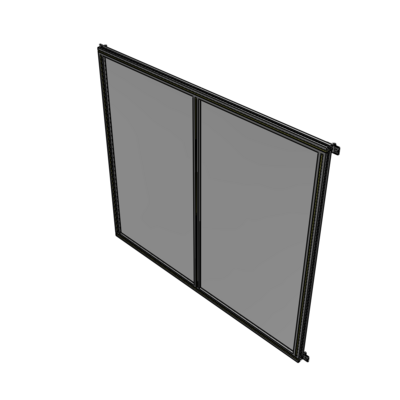 B4-1700-1800-0150-HYPZK DOUBLE PANEL-NO LEGS, HINGE CONNECTORS 1700MM X 1800MM 1/4" POLYCARBONATE, ASSEMBLED