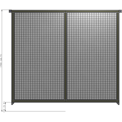 B4-1700-1800-0150-TYMZA DOUBLE PANEL-NO LEGS, TIE PLATE AND ANGLE CONNECTORS 1700MM X 1800MM  1" MESH, AS A KIT