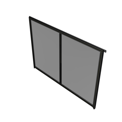 B4-1700-2200-0150-TYPZK DOUBLE PANEL-NO LEGS, TIE PLATE AND ANGLE CONNECTORS 1700MM X 2200MM  1/4" POLYCARBONATE, ASSEMBLED