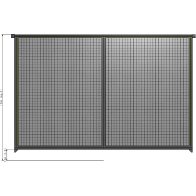 B4-1700-2400-0150-TYMZA DOUBLE PANEL-NO LEGS, TIE PLATE AND ANGLE CONNECTORS 1700MM X 2400MM  1" MESH, FULLY ASSEMBLED