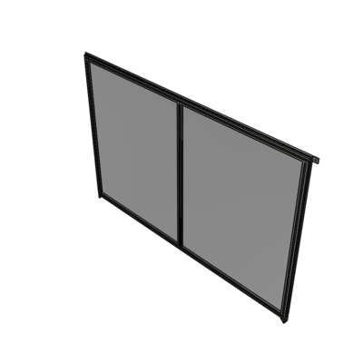 B4-1700-2400-0150-TYPZA DOUBLE PANEL-NO LEGS, TIE PLATE AND ANGLE CONNECTORS 1700MM X 2400MM  1/4" POLYCARBONATE, ASSEMBLED